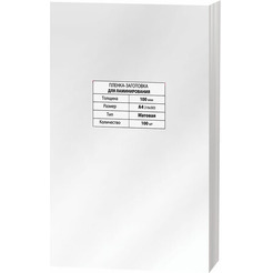 Пленка для ламинирования BRAUBERG А4 100 мкм 100 шт 531780 (матовый, прозрачный)