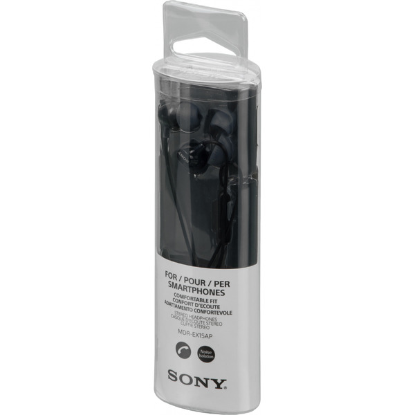 Наушники-гарнитура SONY MDR-EX15AP черный