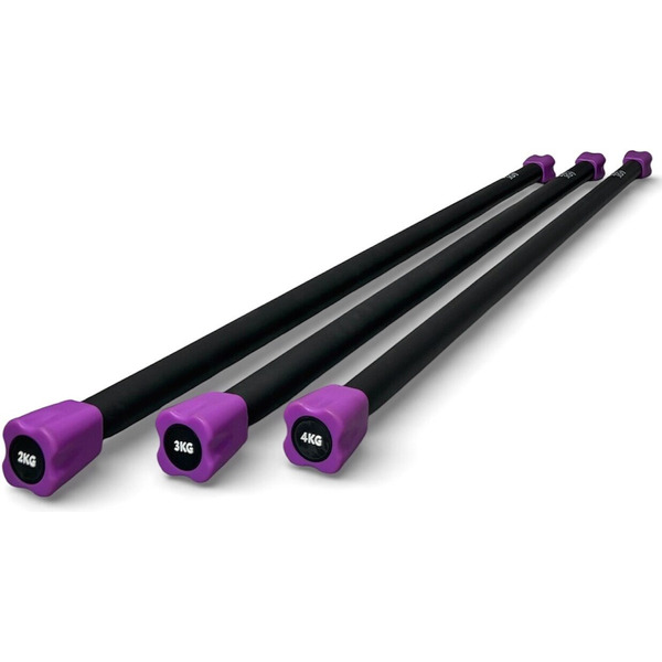 Бодибар Atlas Sport 3.8 кг (черный/фиолетовый)