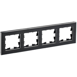 Рамка IEK Brite РУ-4-1-БрЧ