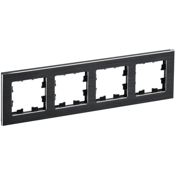 Рамка IEK Brite РУ-4-1-БрЧ