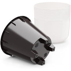 Горшок цветочный Альтернатива Линель М8701 (белый)