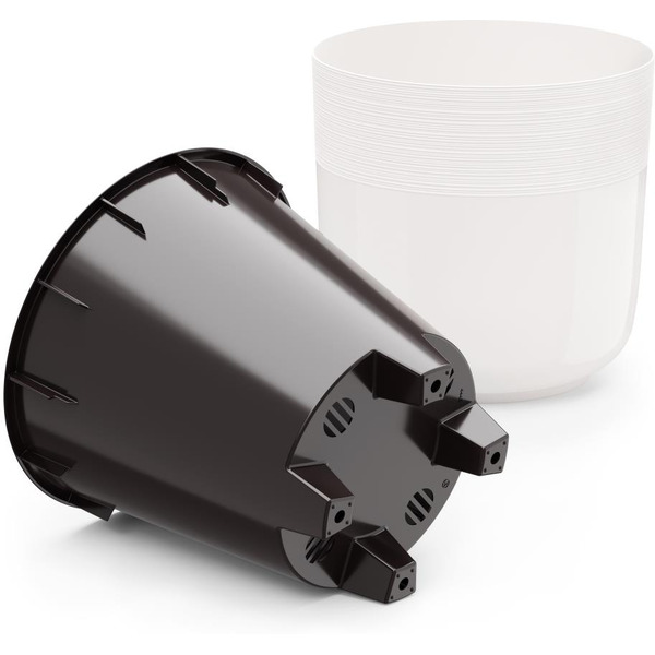 Горшок цветочный Альтернатива Линель М8701 (белый)