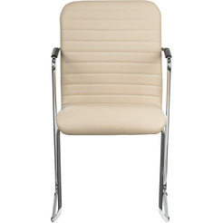 Стул Brabix Visit CF-101 (хром/экокожа бежевый)