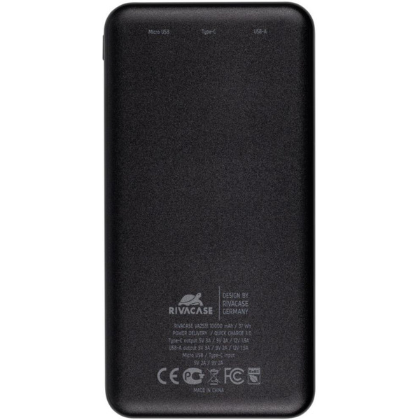 Внешний аккумулятор RIVACASE VA2531 (10000 мАч) Black