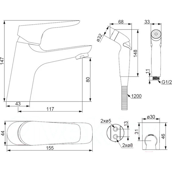 Смеситель Damixa Jupiter 770300001