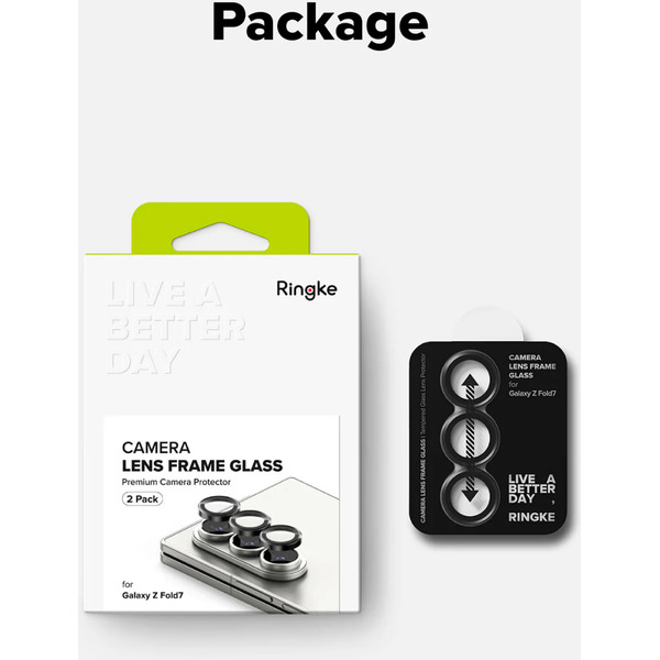 Защитное стекло Ringke CAMERA LENS FRAME 2шт для Galaxy Z Fold 7