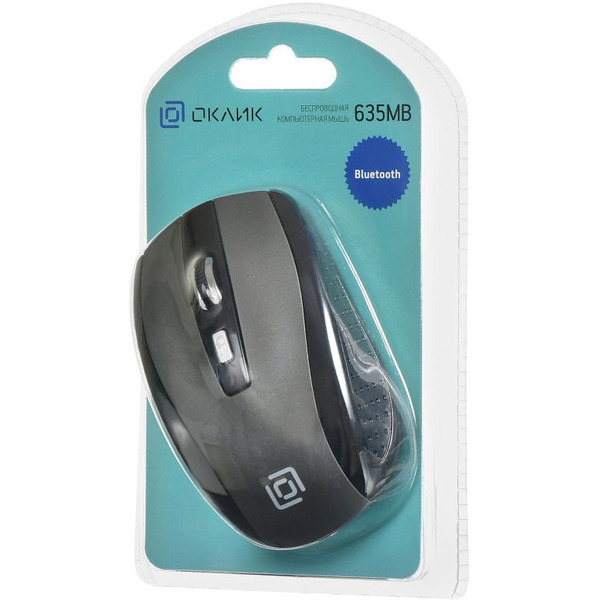 Мышь Oklick 635MB (черный/серебристый)