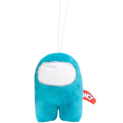 Мягкая игрушка-брелок FANCY "Амонг Ас" (Among Us), голубая, 10 см AMOB0U