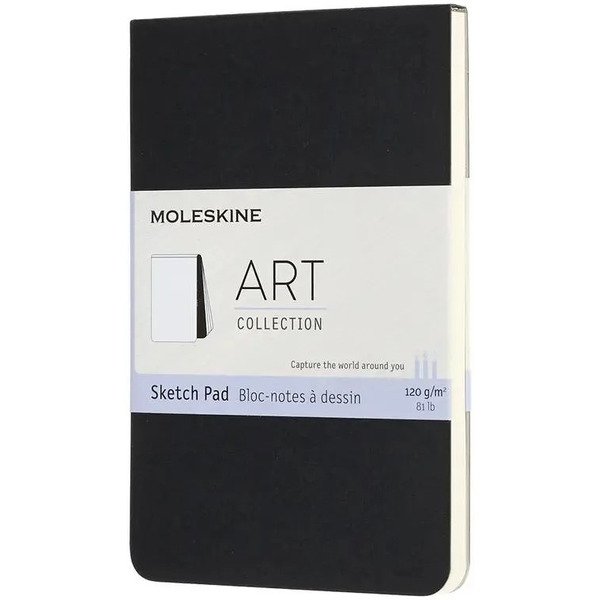 Блокнот для рисования Moleskine ART SOFT SKETCH PAD (90x140мм, черный)