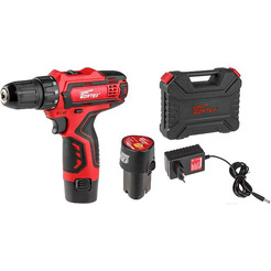 Дрель-шуруповерт Wortex BD 1215-1 (BD12151Li10029) с 2-мя АКБ, кейс