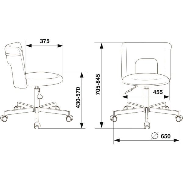 Офисное кресло Бюрократ KF-1M (красный)