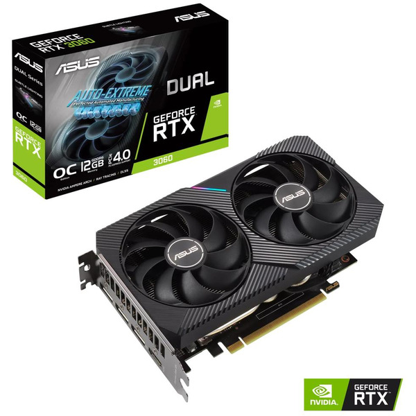 Видеокарта ASUS Dual GeForce RTX 3060 V2 OC 12GB GDDR6 DUAL-RTX3060-O12G-V2