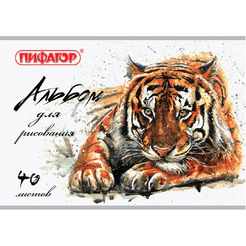 Альбом для рисования Рисунок дикой природы ПИФАГОР 105086