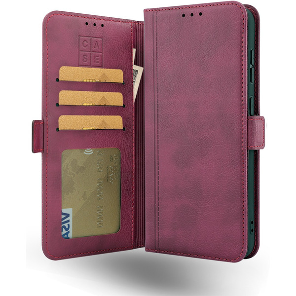 Чехол-книжка Case Book для Honor X6b с магнитной застежкой (темно-красный)