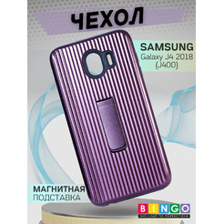 Чехол-накладка Bingo STRIPS TPU SAMSUNG Galaxy J4 2018 (J400) Бордовый