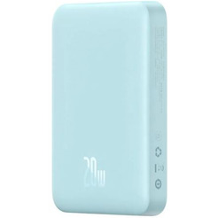 Внешний аккумулятор Baseus Magnetic Mini Air Wireless Fast Charge Power Bank 20W 10000mAh P10059001313-00 (голубой)
