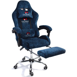 Вибромассажное кресло Calviano AVANTI ULTIMATO blue fabric