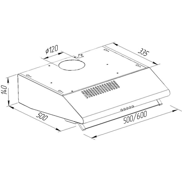 Вытяжка кухонная PYRAMIDA MH 60 BL