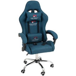 Игровое кресло Calviano ASTI ultimato light blue fabric(вибромассажное)