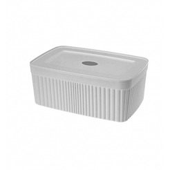 Лоток с крышкой Бытпласт Econova Velvet 433238838 2.5л (светло-серый)