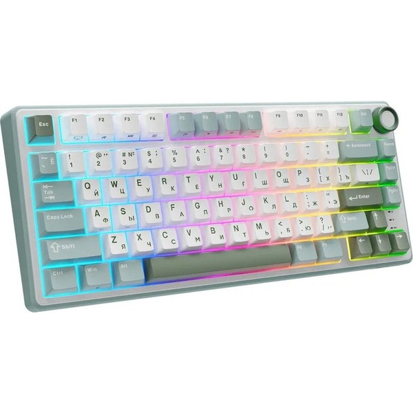 Клавиатура Royal Kludge R75 RGB Sky Cyan (RK Brown)