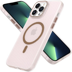 Задняя накладка CASE Translucent Strip Apple iPhone 14 Pro Max (золотой)