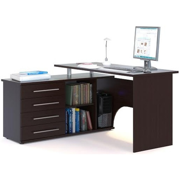 Компьютерный стол Сокол-Мебель КСТ-109 левый (венге)