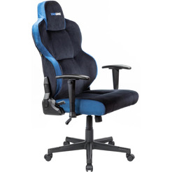 Игровое компьютерное кресло VMMGame Unit Velour Upgrade XD-A-VRBKBE-B23 (черный/синий)