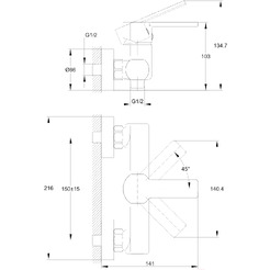 Смеситель Cersanit Smart 64511