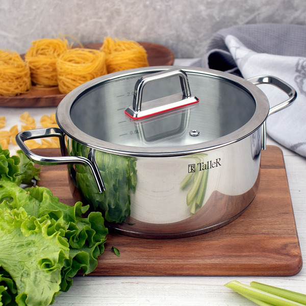 TR-17273 Кастрюля с крышкой 2.8л Taller