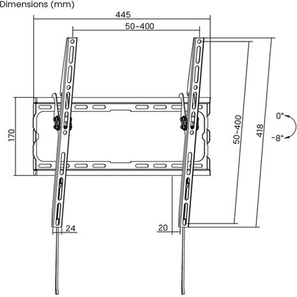 Кронштейн для телевизора SONNEN 455949