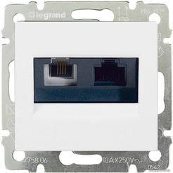 Розетка компьютерная Legrand Valena 695339 (белый)