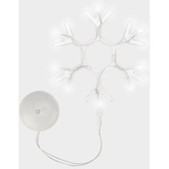 Фигура светодиодная NEON-NIGHT Снежинка на присоске с подвесом 501-019