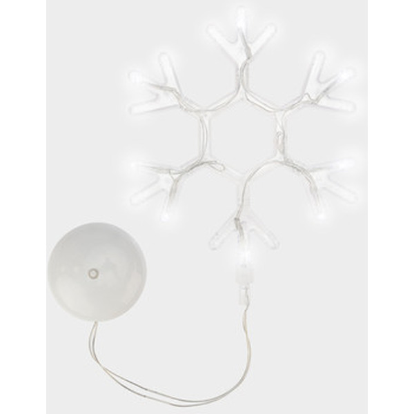 Фигура светодиодная NEON-NIGHT Снежинка на присоске с подвесом 501-019