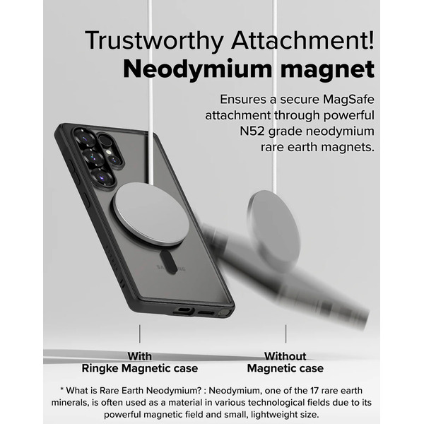 Чехол Ringke FUSION BOLD MAGNETIC для Galaxy S25 Ultra BLACK