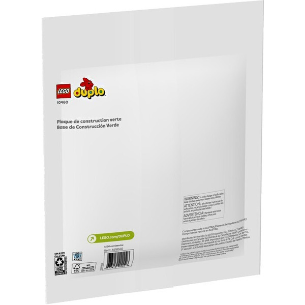 Элемент конструктора Lego Duplo Зеленая строительная пластина 10460