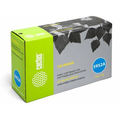 Картридж лазерный Cactus CS-Q5952A Q5952A желтый (10000стр.) для HP CLJ 4700