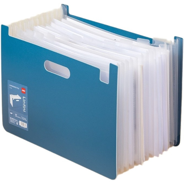 Лоток для бумаг DELI LINFINI EF604 (синий)