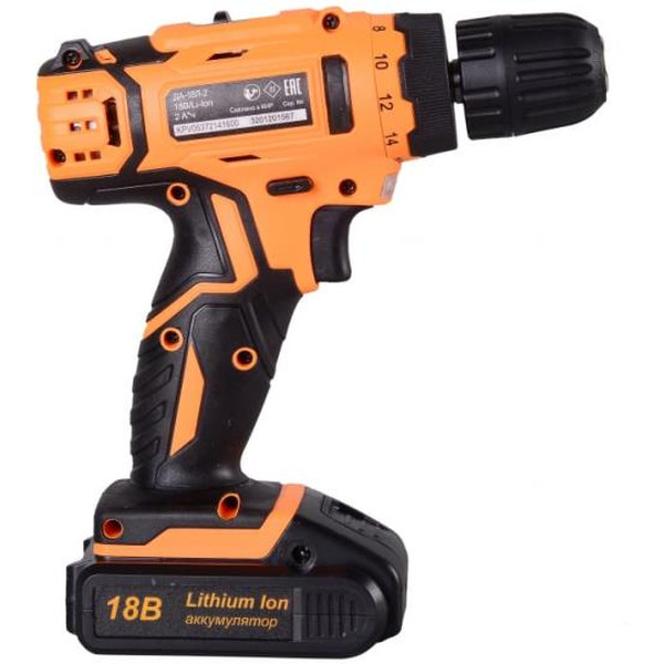 Дрель-шуруповерт Вихрь ДА-18Л-2 (72/14/16) с 1-им АКБ и ЗУ