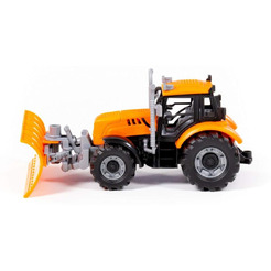 Трактор Полесье Прогресс с лопатой-отвалом инерционный (оранжевый) 91765