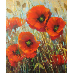 Картина стразами (алмазная мозаика) ОСТРОВ СОКРОВИЩ «Маки» 662575