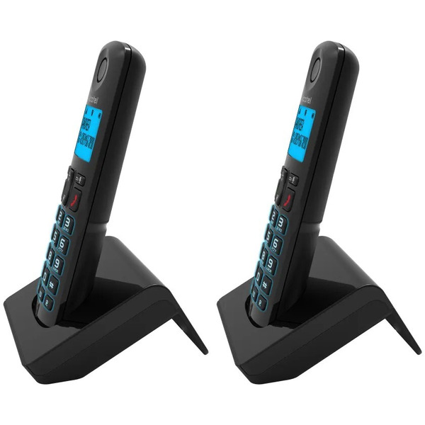 Радиотелефон Alcatel S230 DUO черный