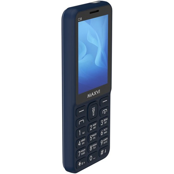 Кнопочный телефон Maxvi C38 (синий)
