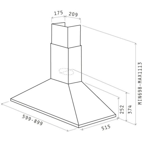 Кухонная вытяжка Elica Tamaya Rail CRBR/A/90