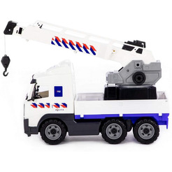 Автомобиль-кран с поворотной платформой полицейский (NL) Полесье 77318