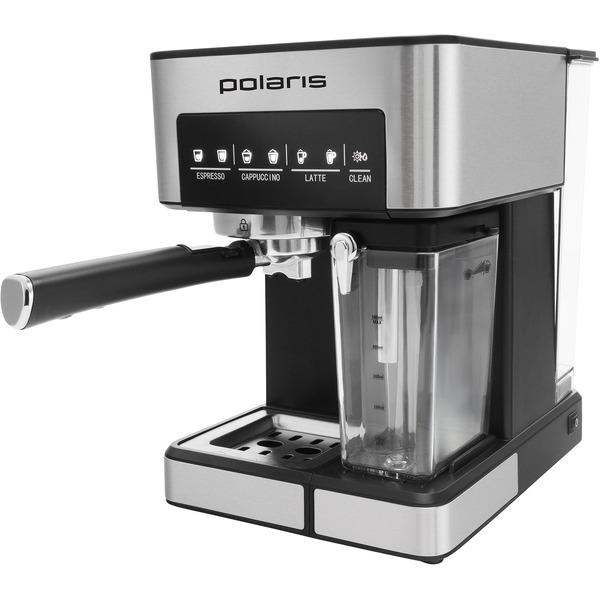 Кофеварка эспрессо POLARIS PCM 1541E Adore Cappuccino (Нержавеющая сталь)