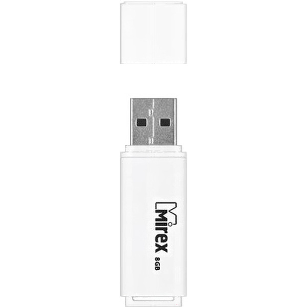 USB Flash MIREX Line White 8GB (13600-FMULWH08)