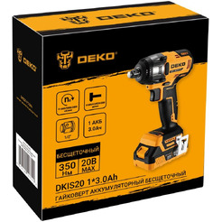 Гайковерт Deko DKIS20 063-4035 (с 1-им АКБ)