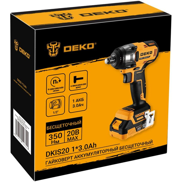Гайковерт Deko DKIS20 063-4035 (с 1-им АКБ)